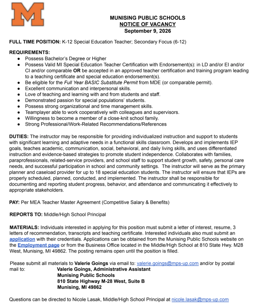 vacancy