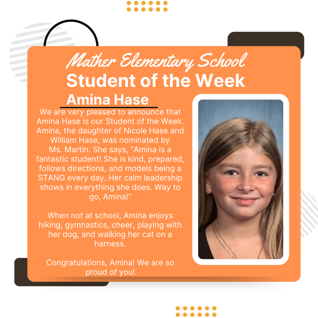Congratulations-Amina Hase!