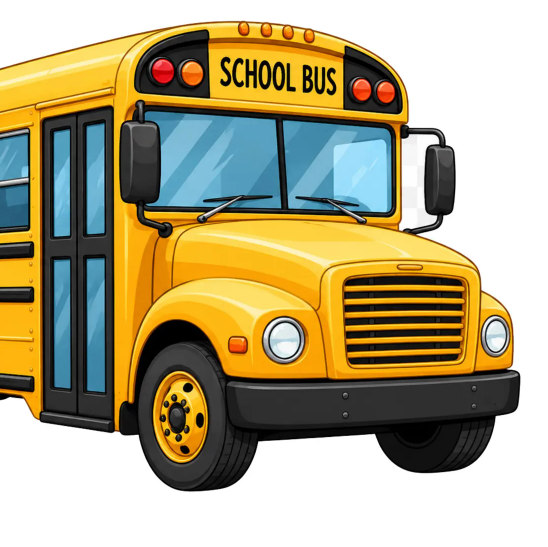 cartoon picture of a school bus