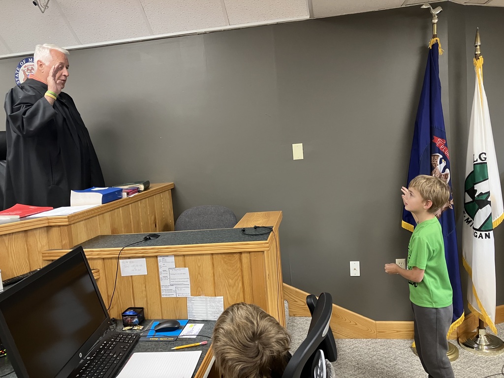 4th Grade gets sworn in.