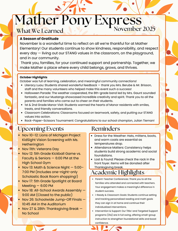 Mather November Pony Epress