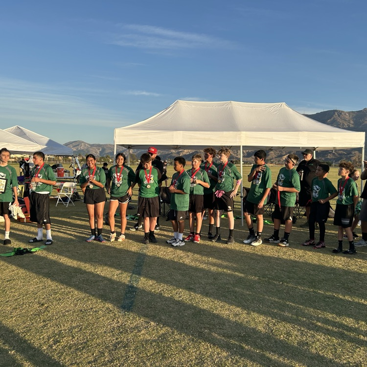 getting medals as 2nd place Santa Paula Bowl