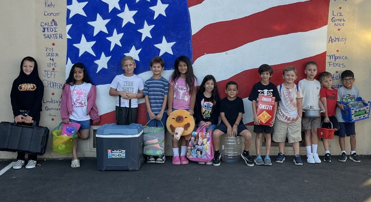 First grade having fun