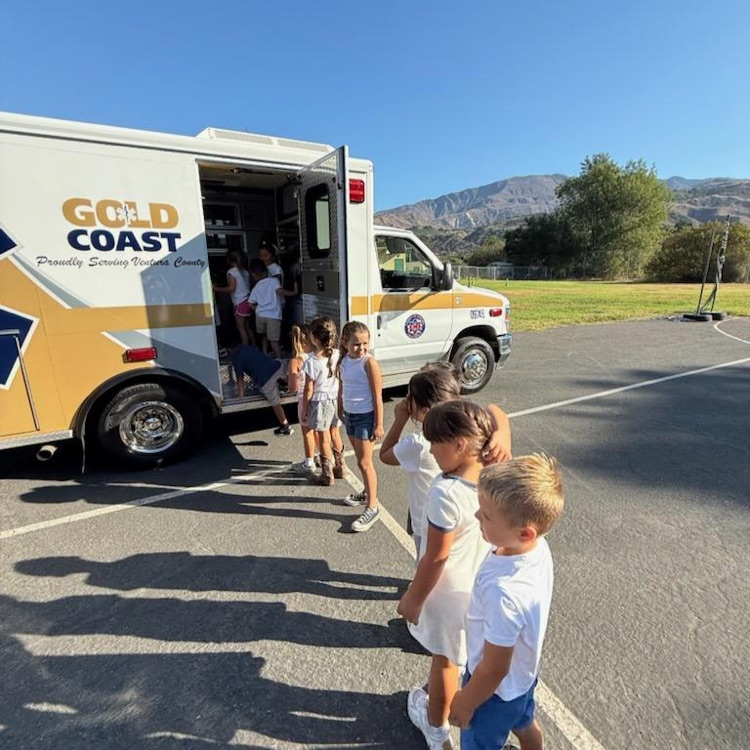 entering ambulance