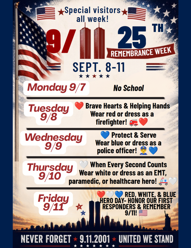 9/11 Remembrance Spirit Days
