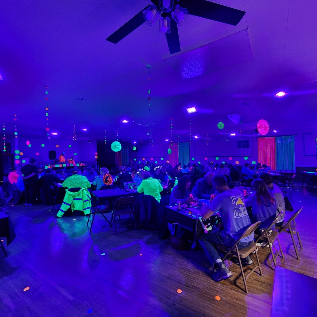 Glow Bingo, sponsored by Currie Town & Country