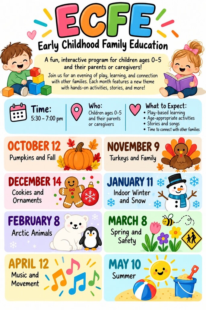 A flyer advertising for our ECFE program