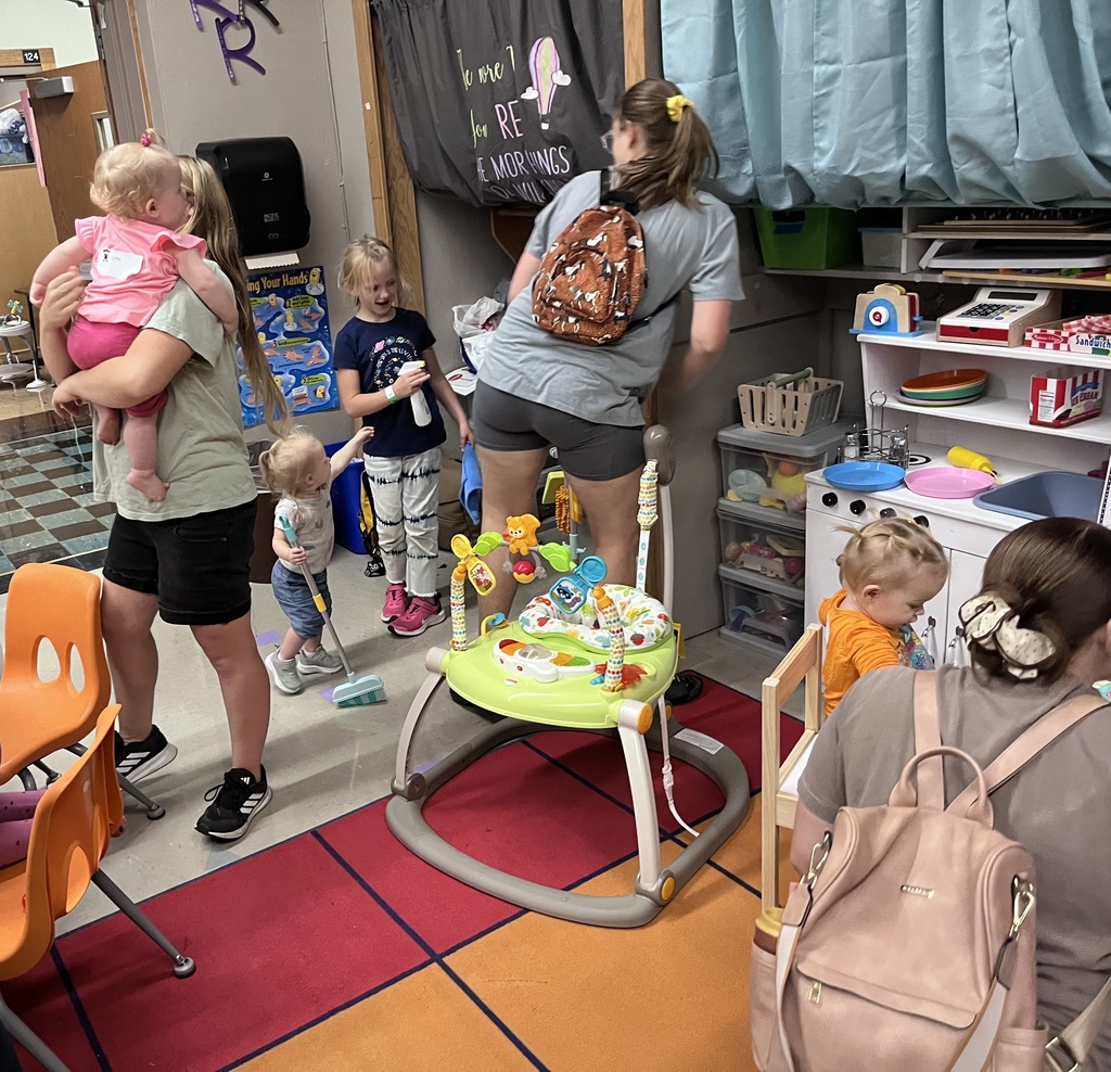 Children playing with their parents