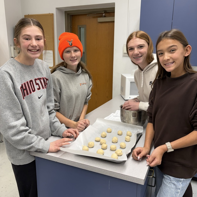 World Cultures classes made polvorones (Mexican wedding cookies) today!