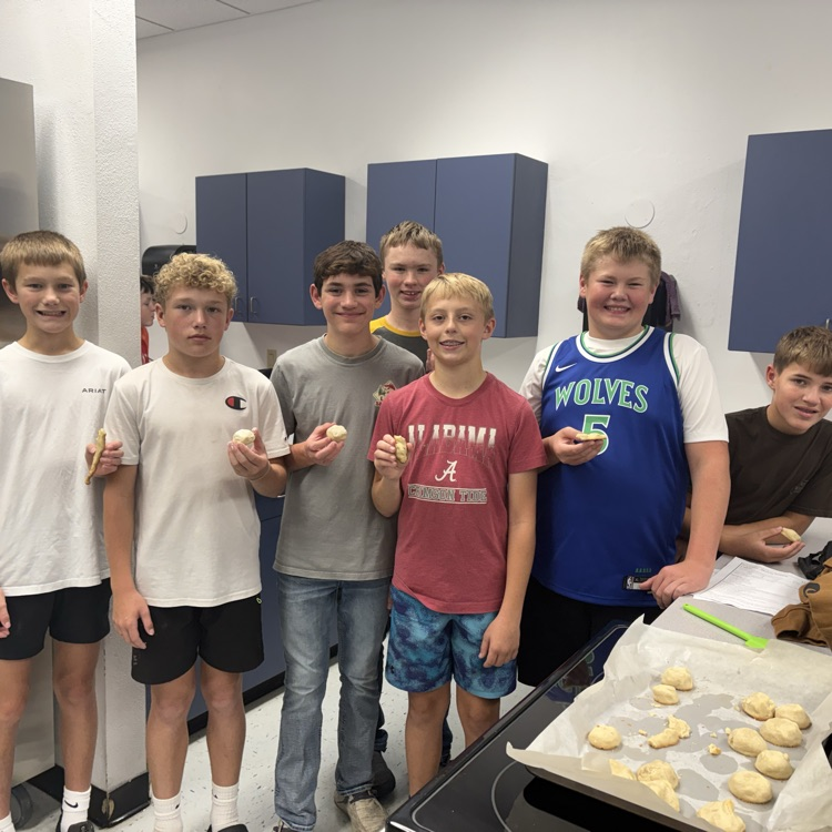 World Cultures classes made polvorones (Mexican wedding cookies) today!