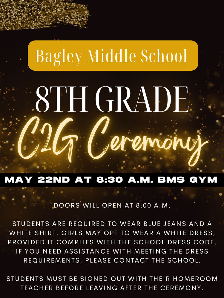 C2G  Ceremony for 8th Grade 