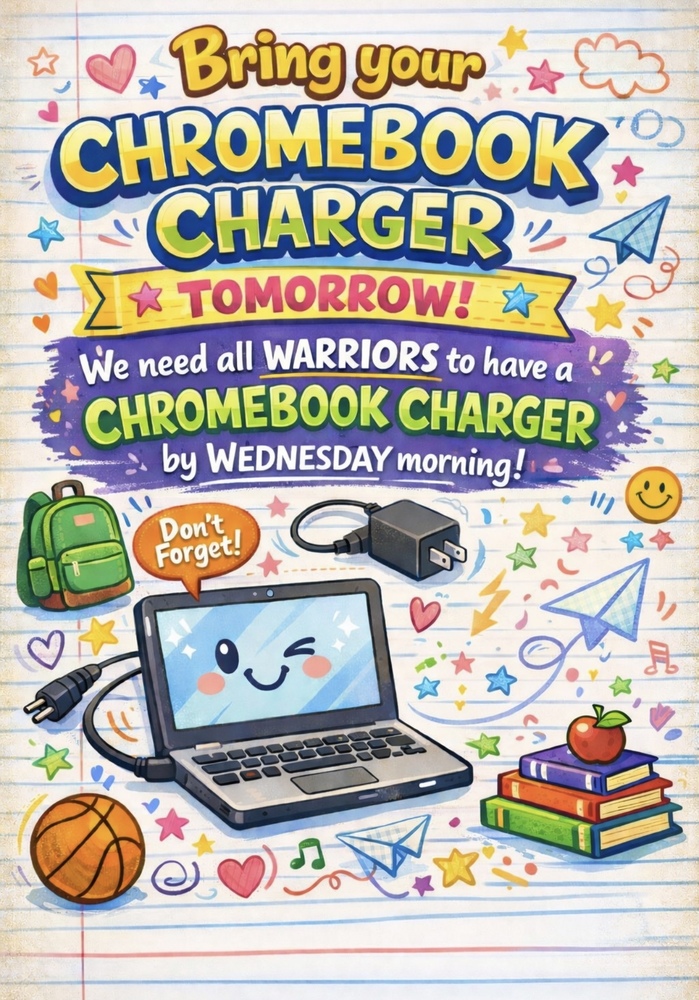 Chargers and Chromebooks due