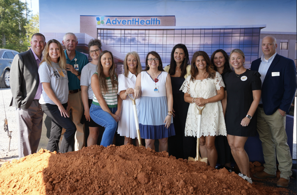 Group photo of Murray County educators and AdventHealth representatives