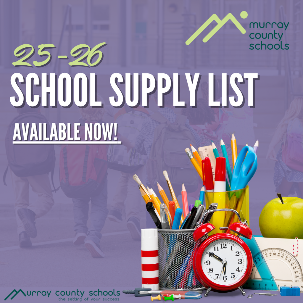 school supplies graphic