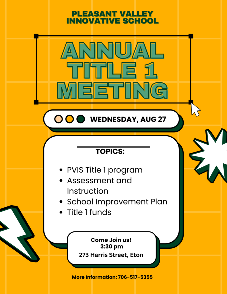 Annual Title 1 Invitation