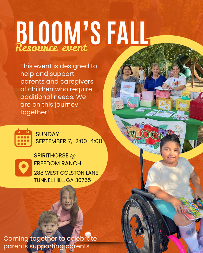 Bloom event flyer - english