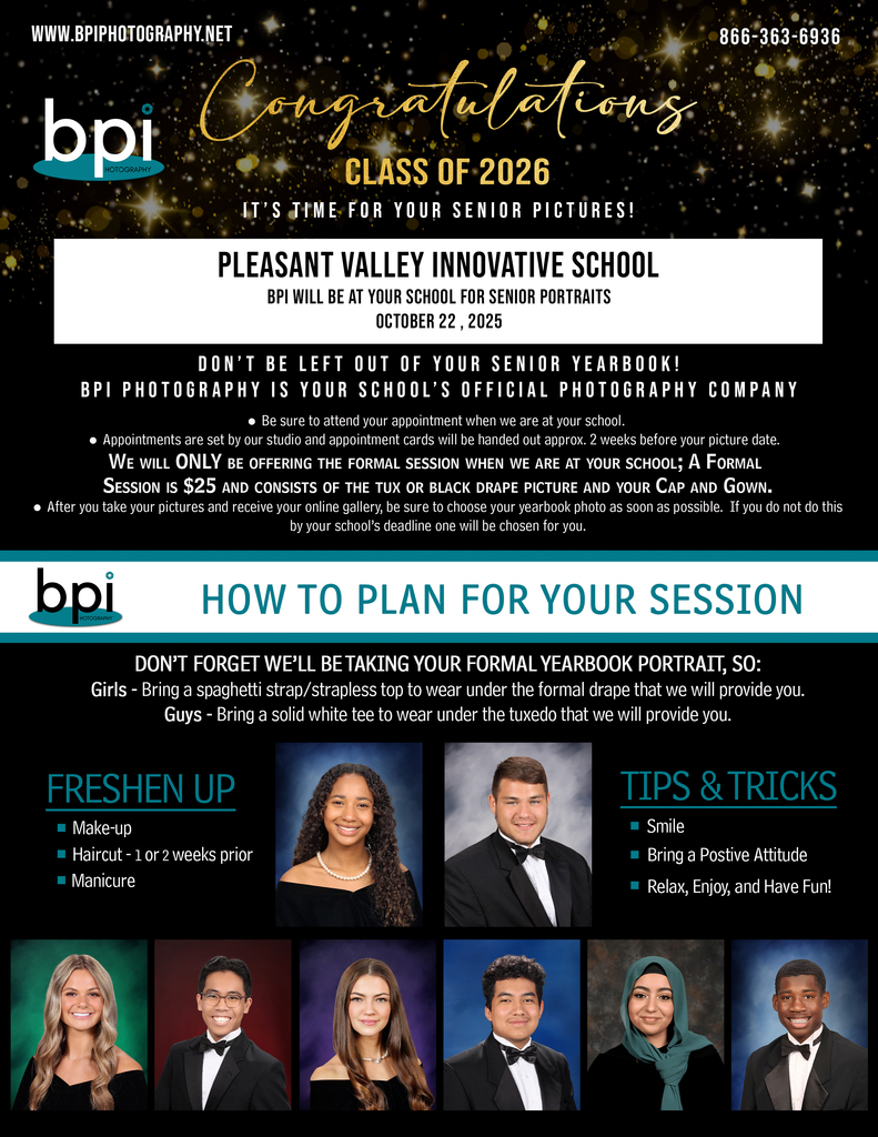 BPI Senior Picture Planning Information