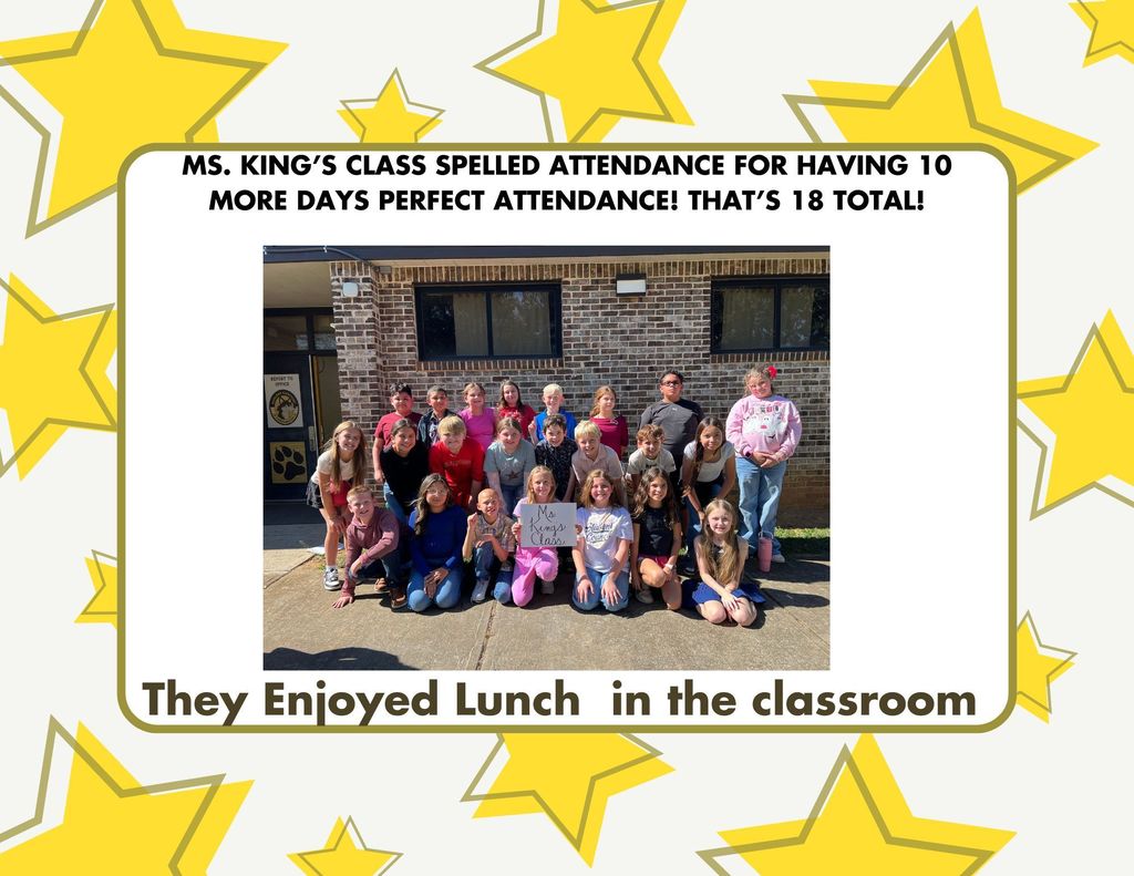 18 Days of perfect attendance!