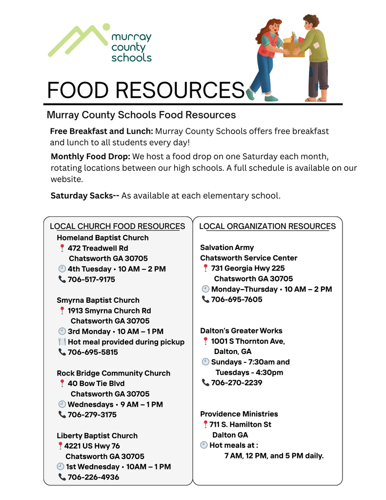 Food Resources Flyer