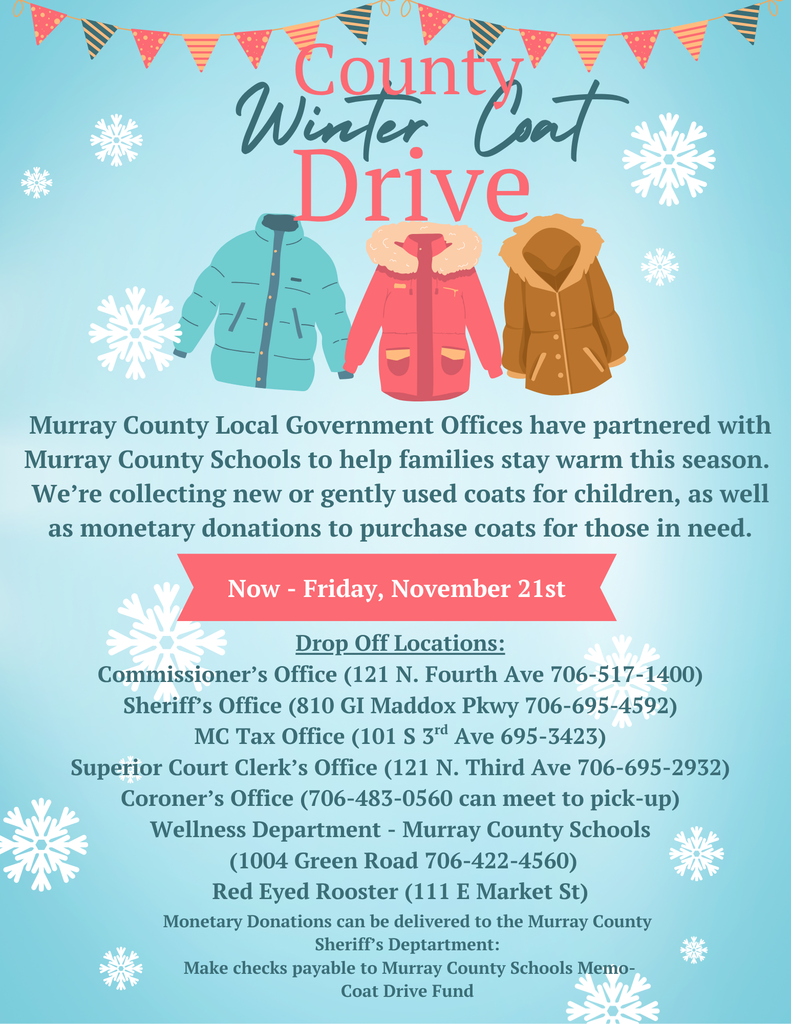 coat drive flyer