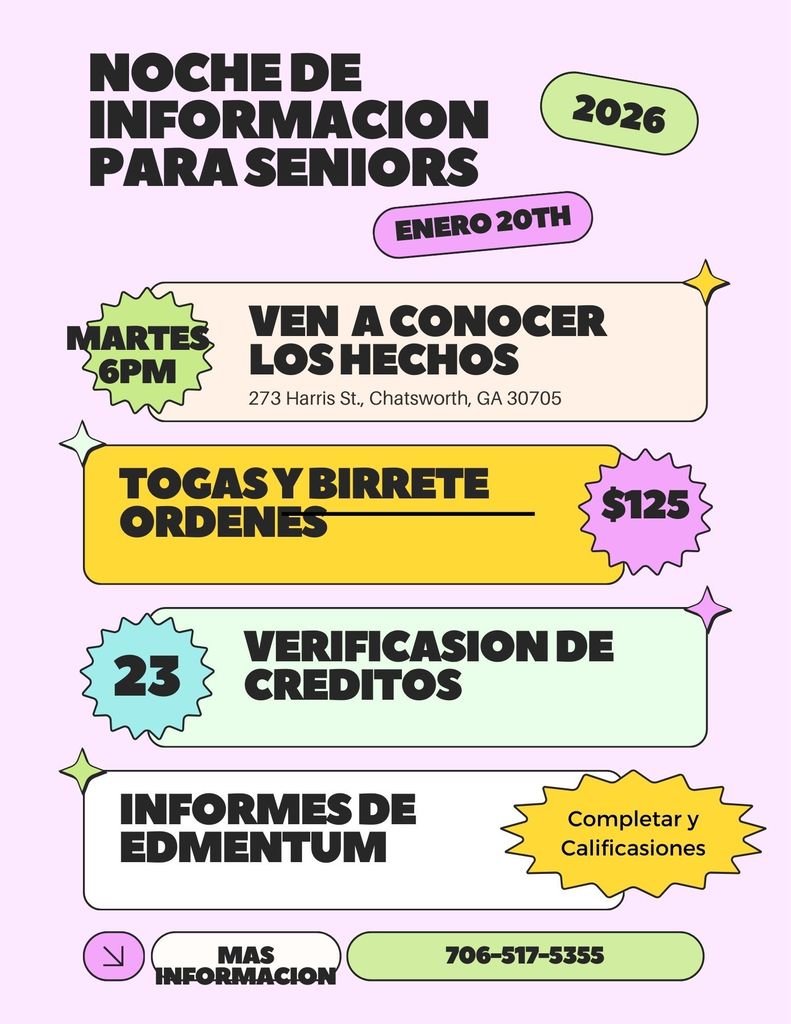 PVIS Senior Information Night **DATE CHANGE**