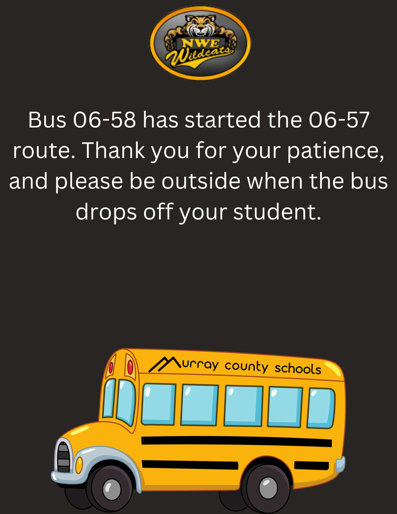 Students that ride 11-68 will drop off later today at normal times