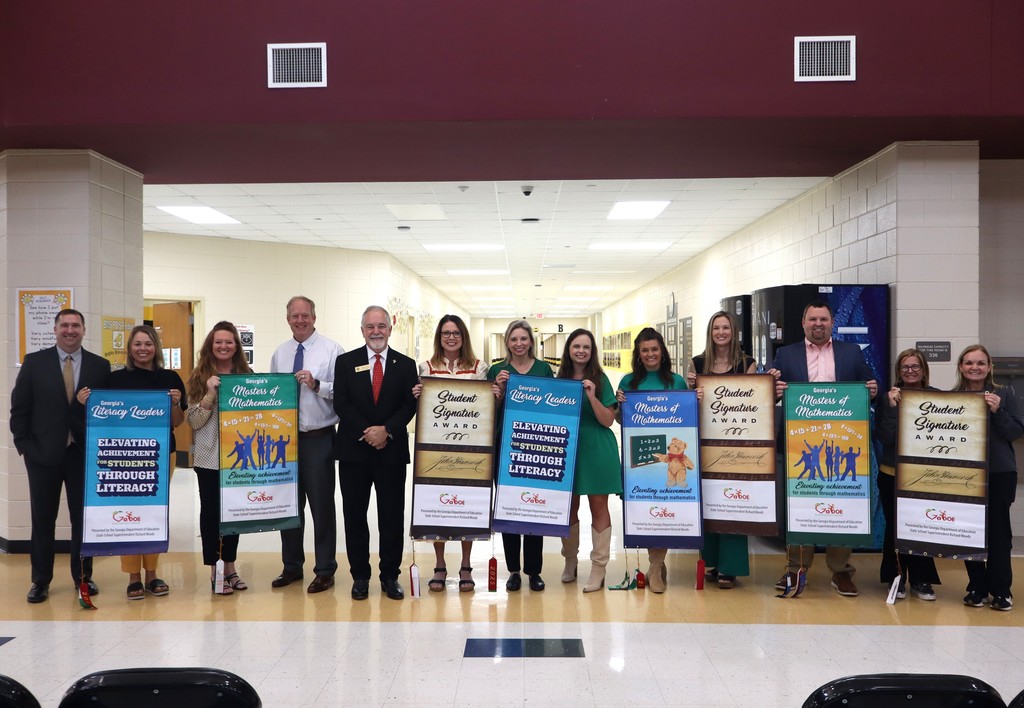 Banner recognitions with State Superintendent