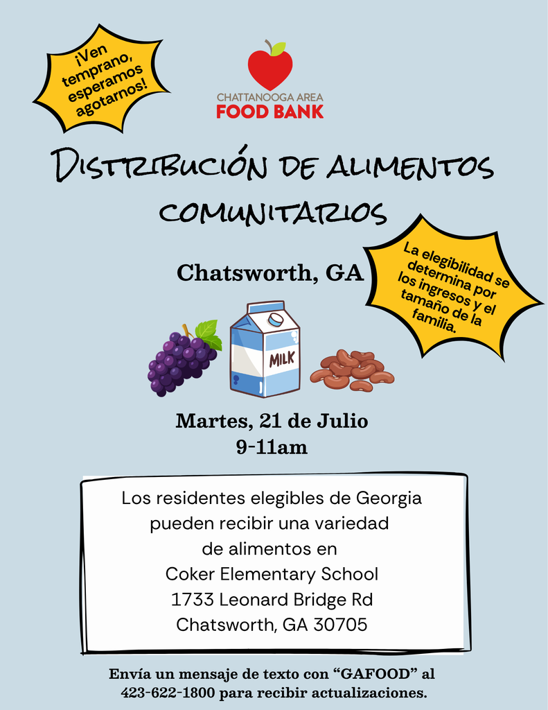 Coker Food Distribution Spanish