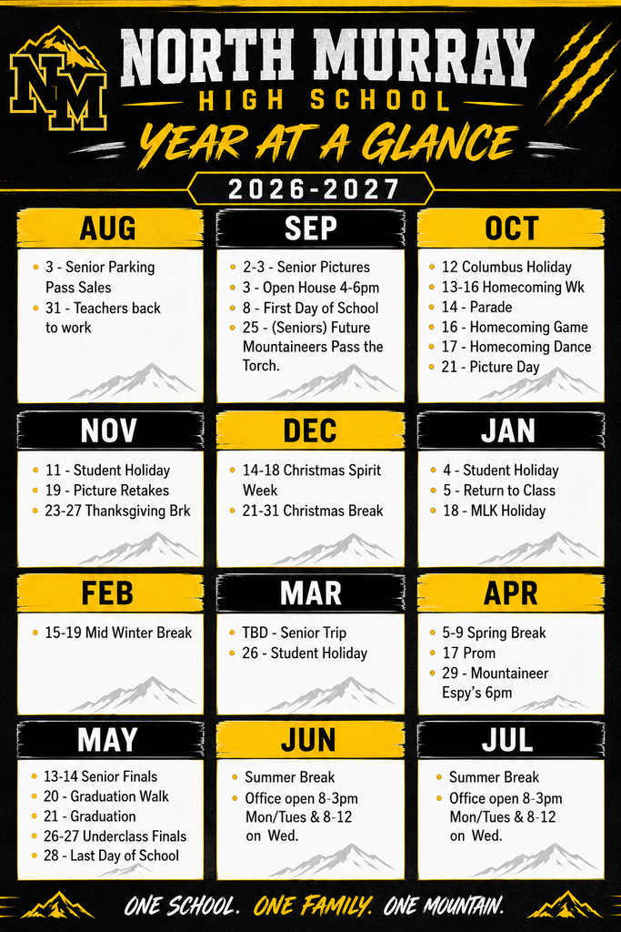 NMHS Year at a Glance