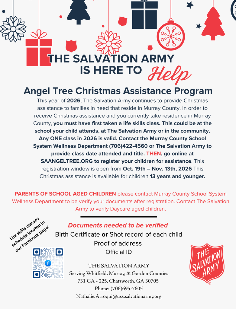 The Salvation Angel Tree Christmas Assistance Program - English 