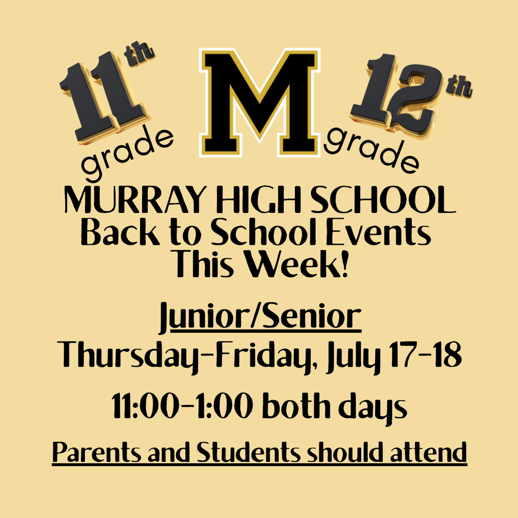 Murray High School Registration/Fee Days