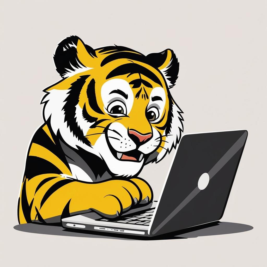 Tiger on Computer