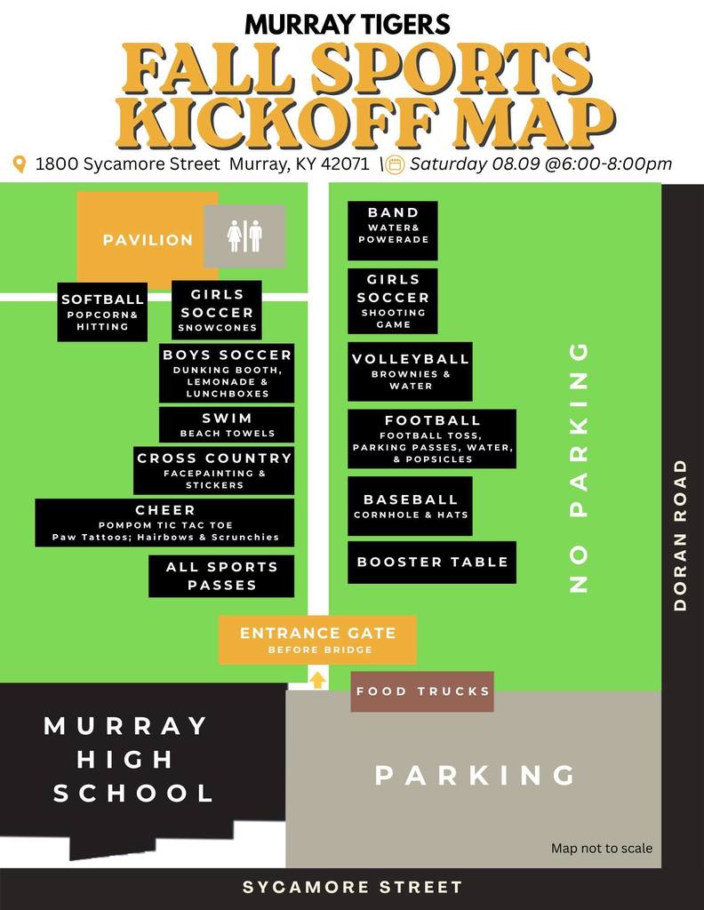 Fall Sports Kick Off Map