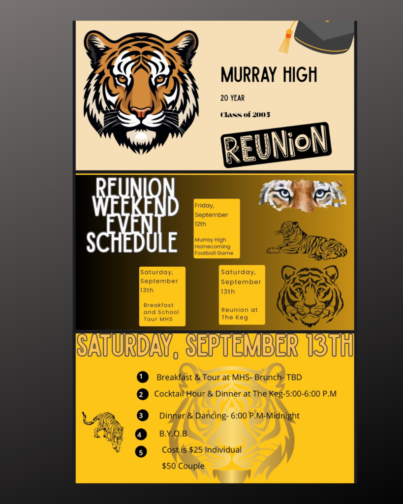 2005 Reunion Schedule