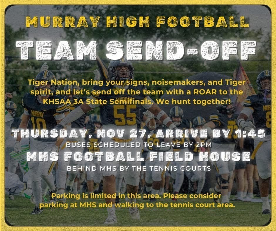 Tiger Football Send Off