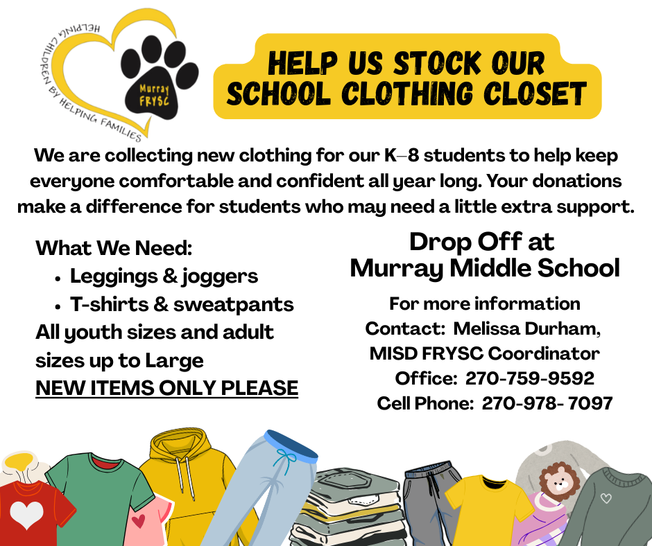 FRYSC Clothing Drive