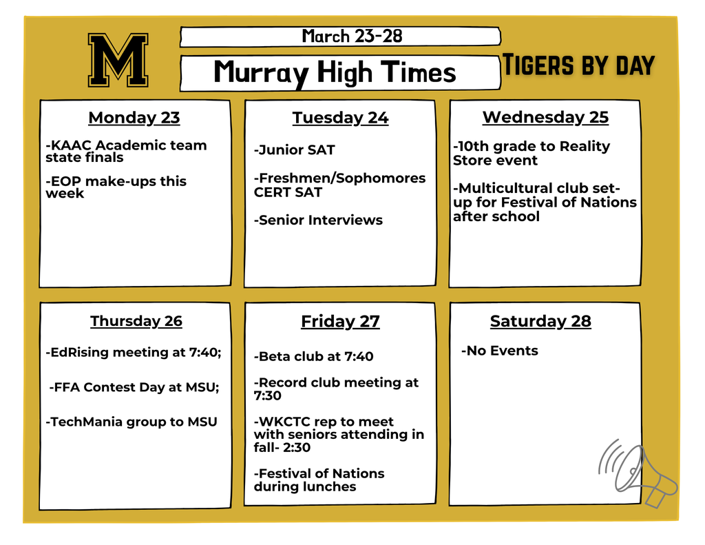 MHS March 23-28