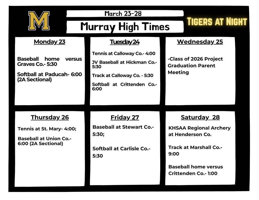 MHS March 23-28