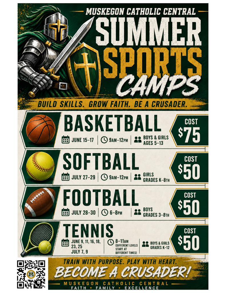 Summer Camps flyer
