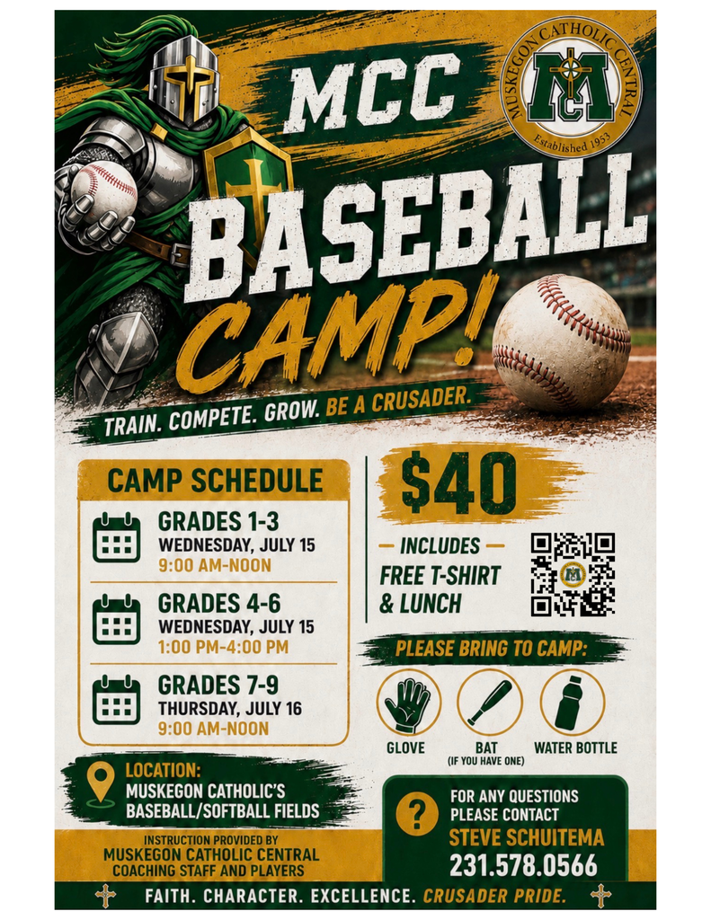 Baseball Summer Camp flyer