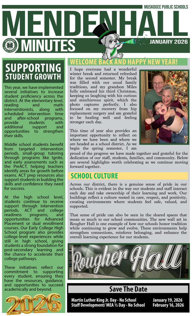 Mendenhall Minutes January 2026