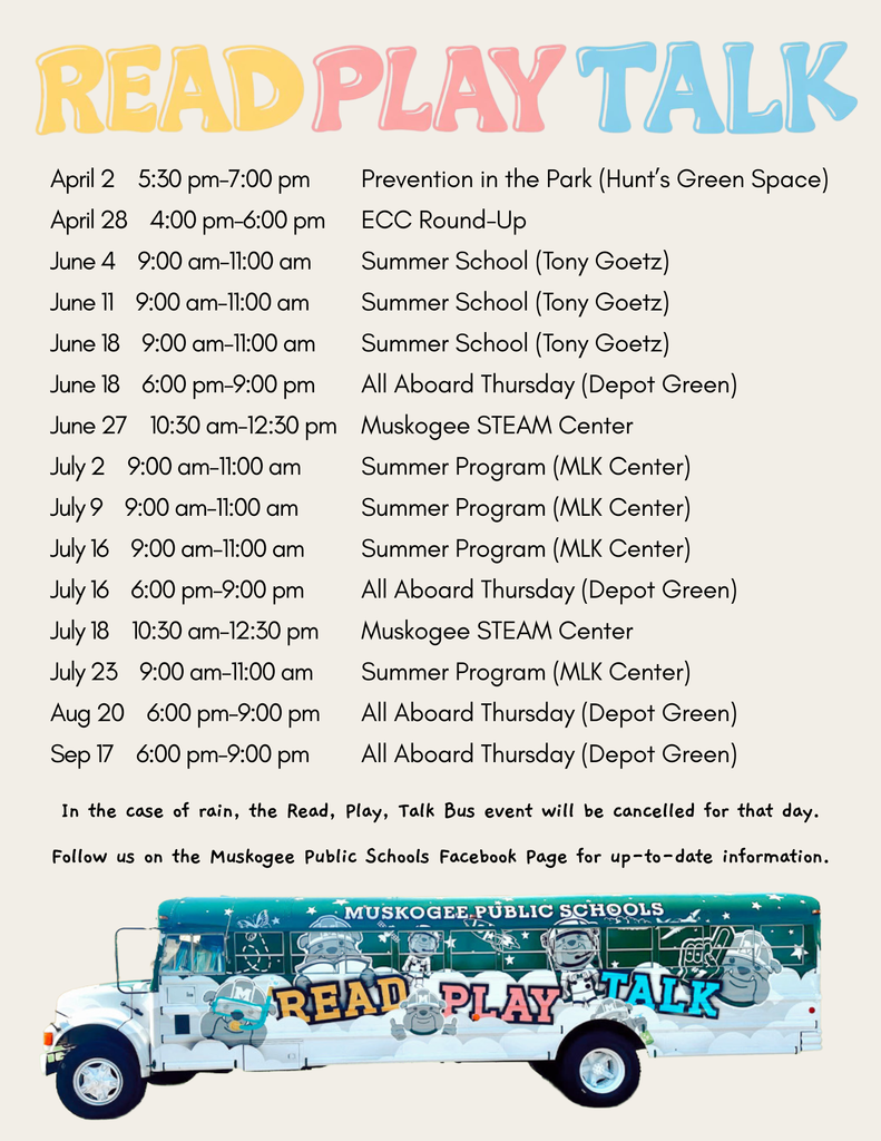 Read Play Talk Calendar 
