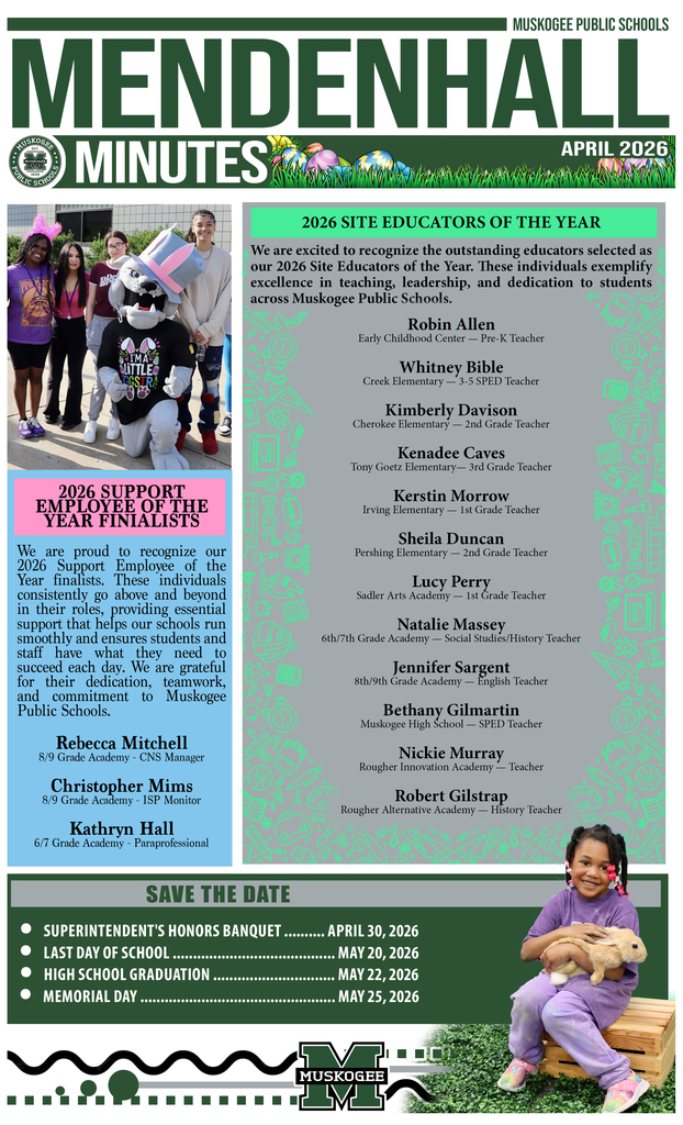 Mendenhall Minutes April 2026