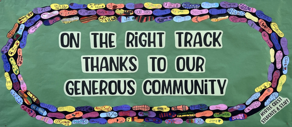 Myrtle Crest students and staff would like to extend a heartfelt thank-you to our community for the incredible new track! It has been inspiring to watch this project come to life over the past few years. Seeing our community come together in support of our students has been truly remarkable. To everyone who played a part—thank you!
