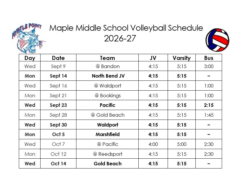 maple middle vball