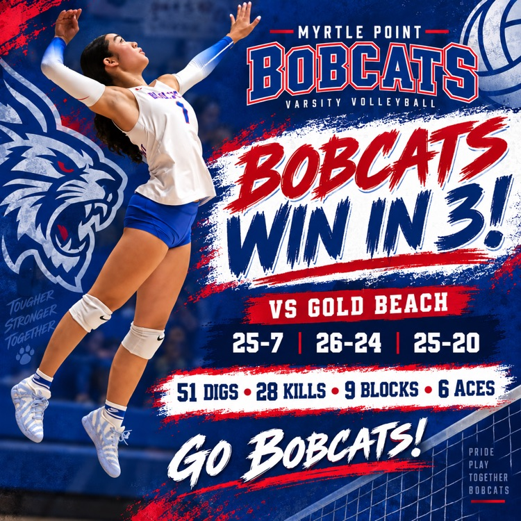 We beat gold beach in 3. 25-7 26-25 and 20-25. 51 digs 28 kills 9 blocks and 6 aces