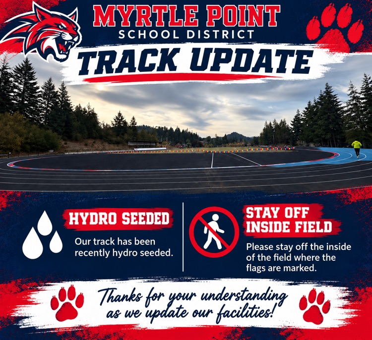 Myrtle Point track update 