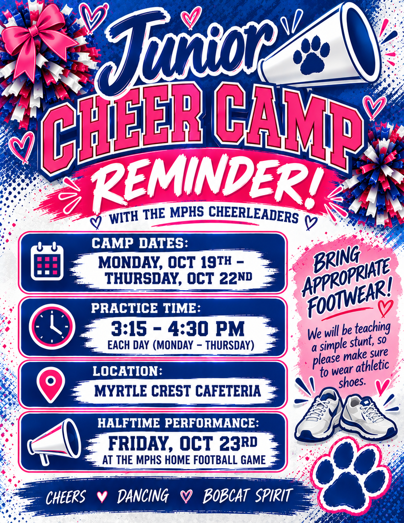 cheer camp reminder flyer