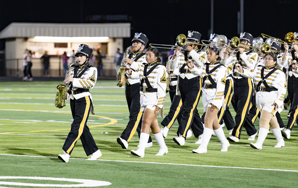 Dragon marching band performing