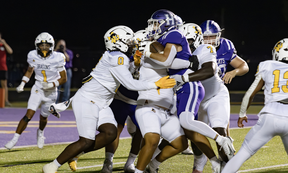 Dragon defense makes tackle